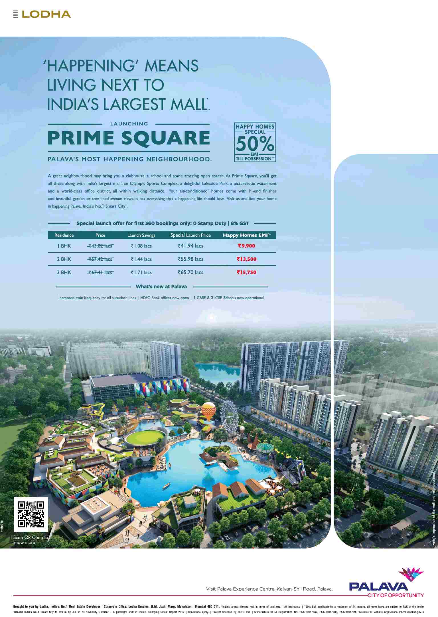Pay 50% EMI till possession at Lodha Codename Prime Square in Mumbai Update